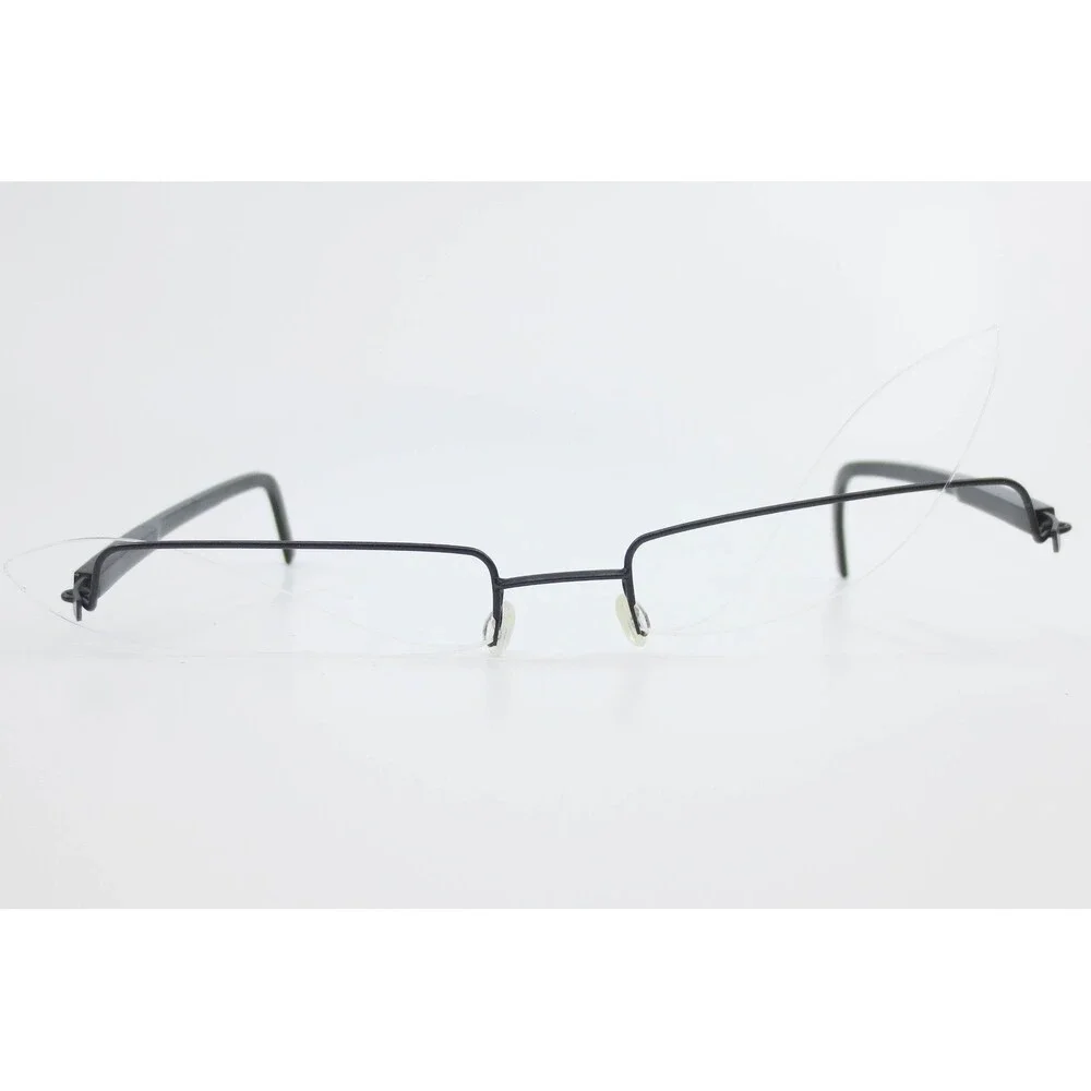 Lindberg Spirit Titanium Black Rimless Eyeglasses Frames 55-19-145 Denmark 3024